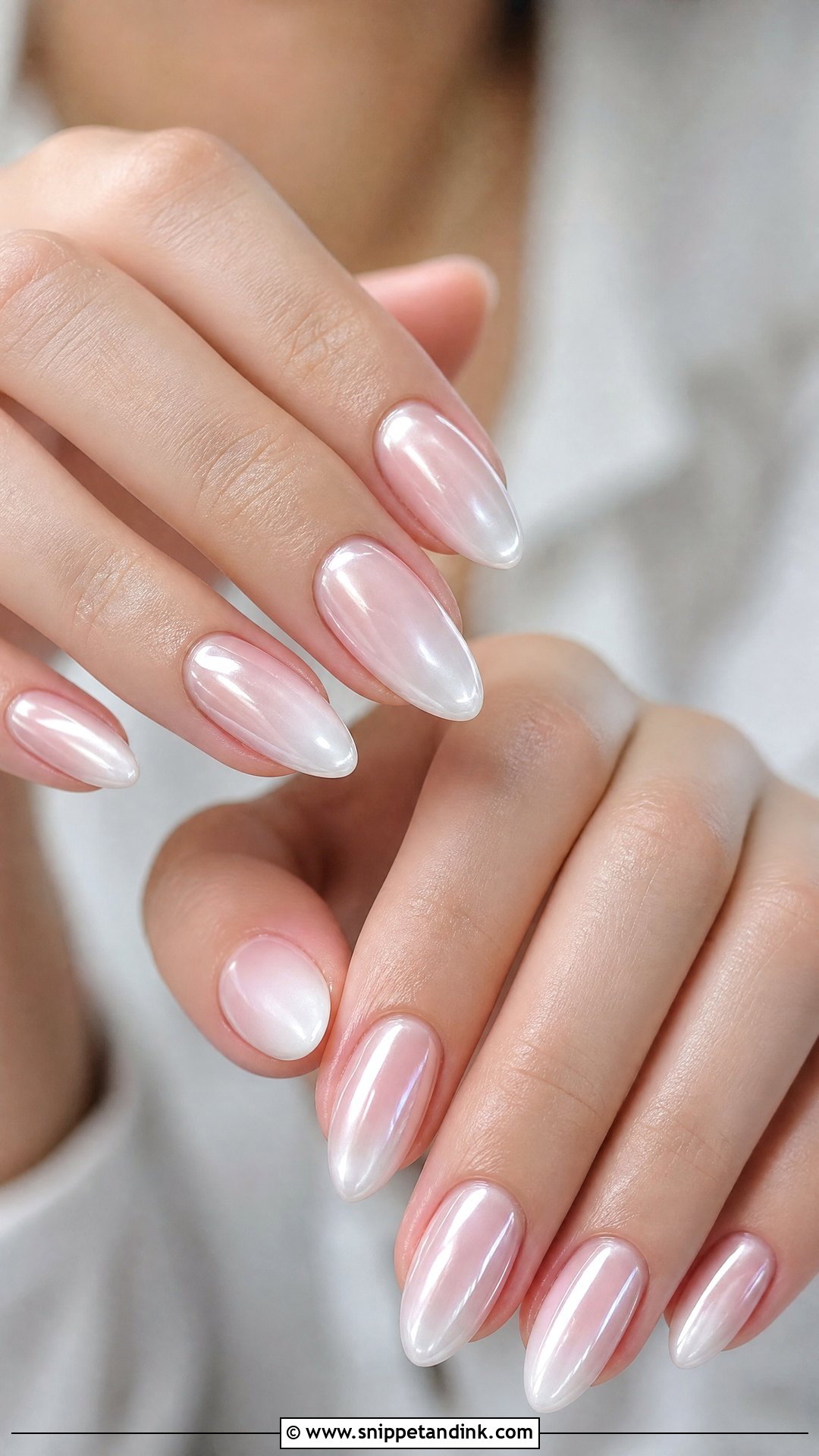 Pearl Chrome Ombre Wedding Nails - Snippet and Ink - 25 Ombre Wedding Nails