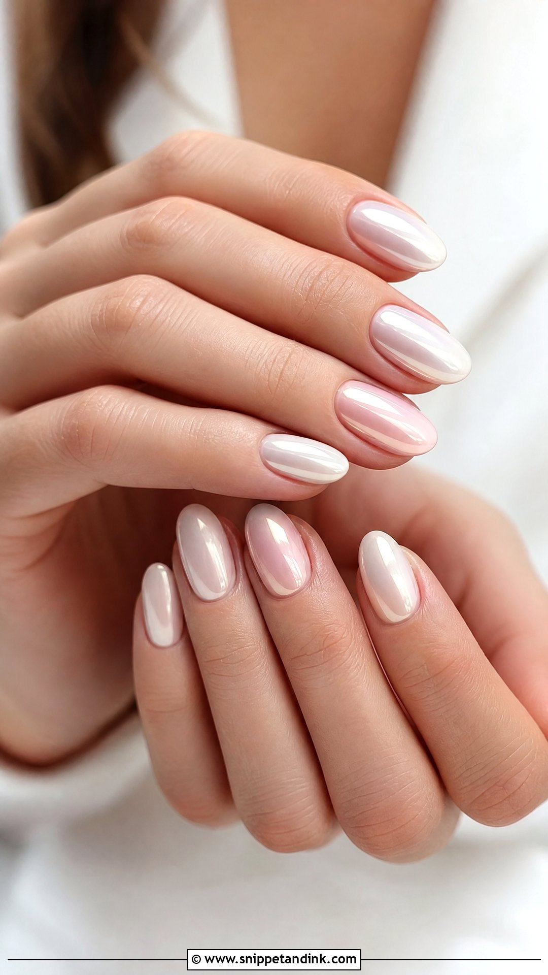 Pearl Chrome Pre Wedding Nails - Snippet and Ink - 25 Pre Wedding Nails
