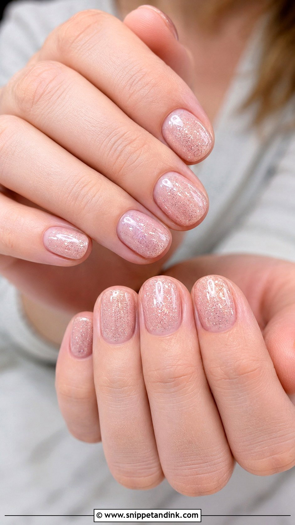 Pearl Chrome Sparkle Wedding Nails - Snippet and Ink - 20 Sparkle Wedding Nails