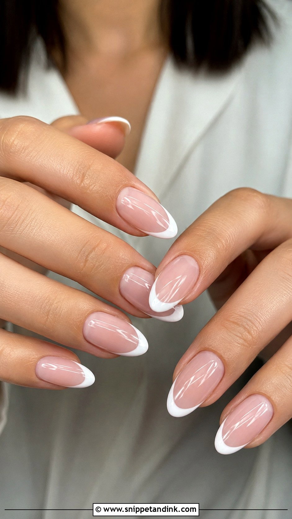 Pearl Chrome Wedding Nail Extensions - Snippet and Ink - 20 Nail Extension for Wedding Ideas