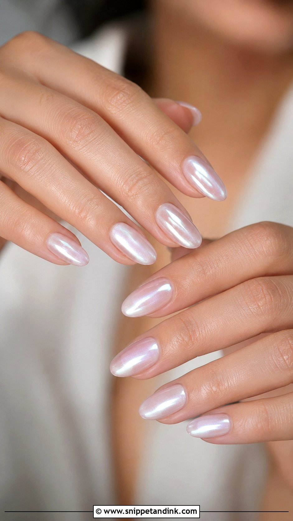 Pearl Chrome Wedding Nails - Snippet and Ink - 20 Nail Art Design for Wedding Ideas