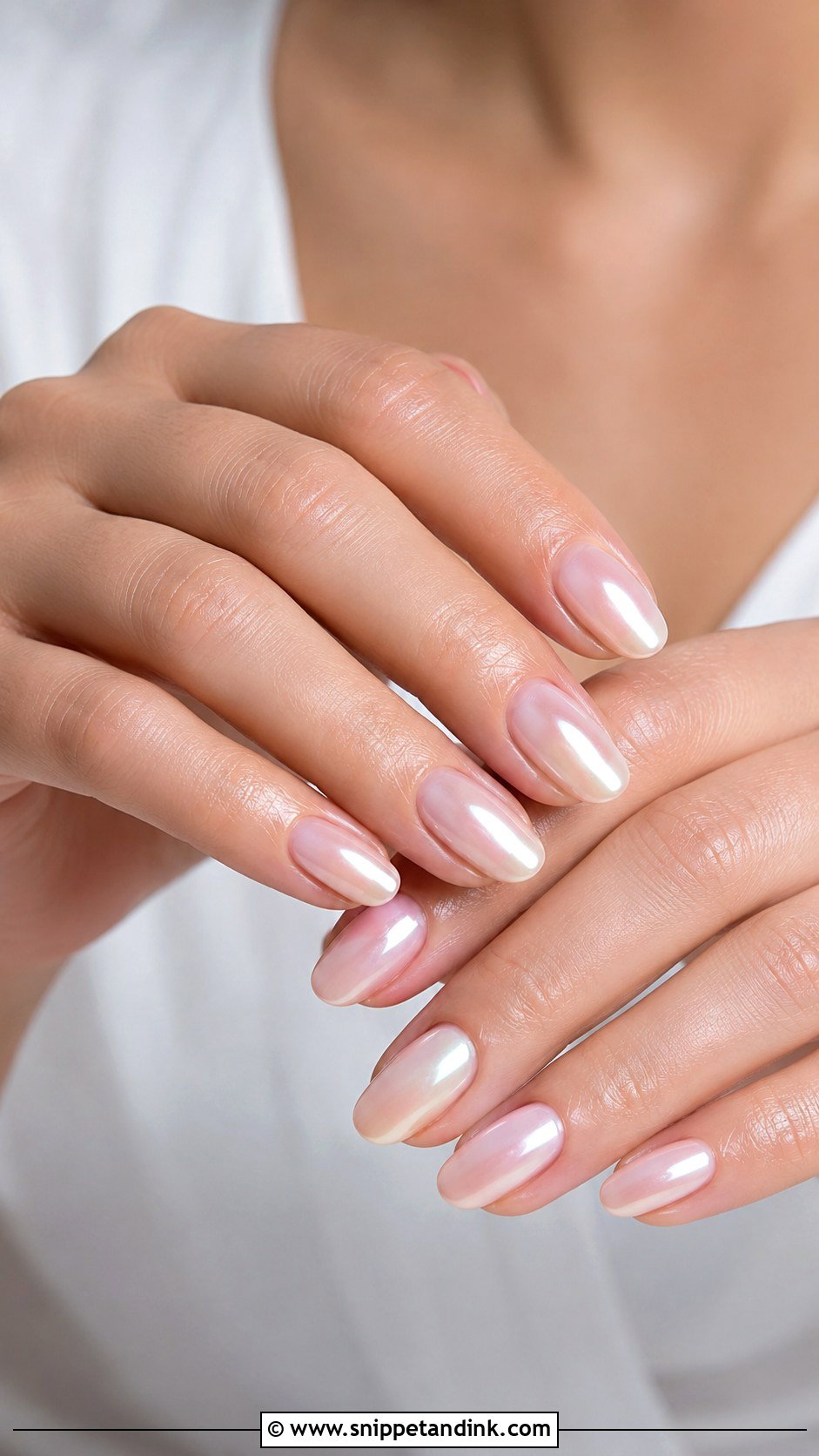Pearl Chrome Wedding Nails - Snippet and Ink - 20 Nail Ideas for a Wedding