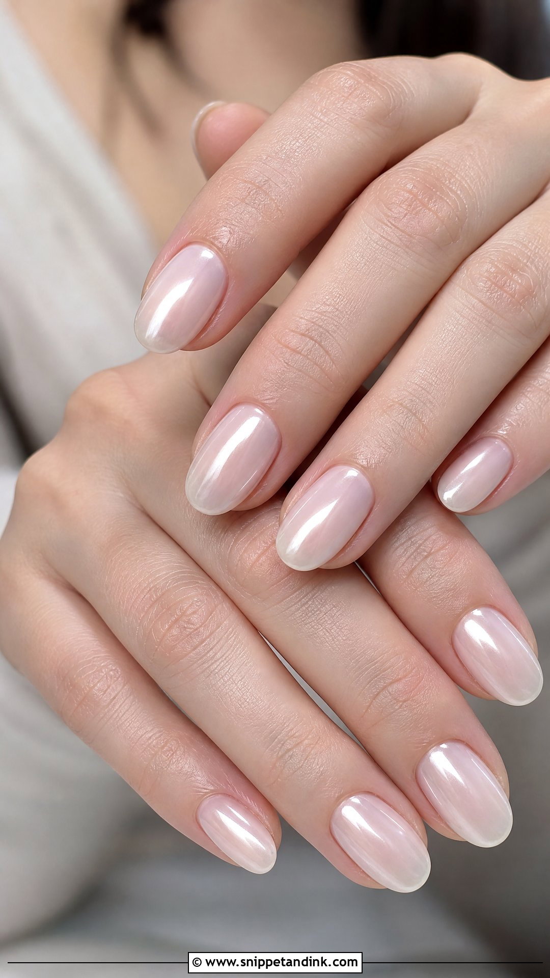 Pearl Chrome Wedding Nails - Snippet and Ink - 25 Classy Wedding Nails