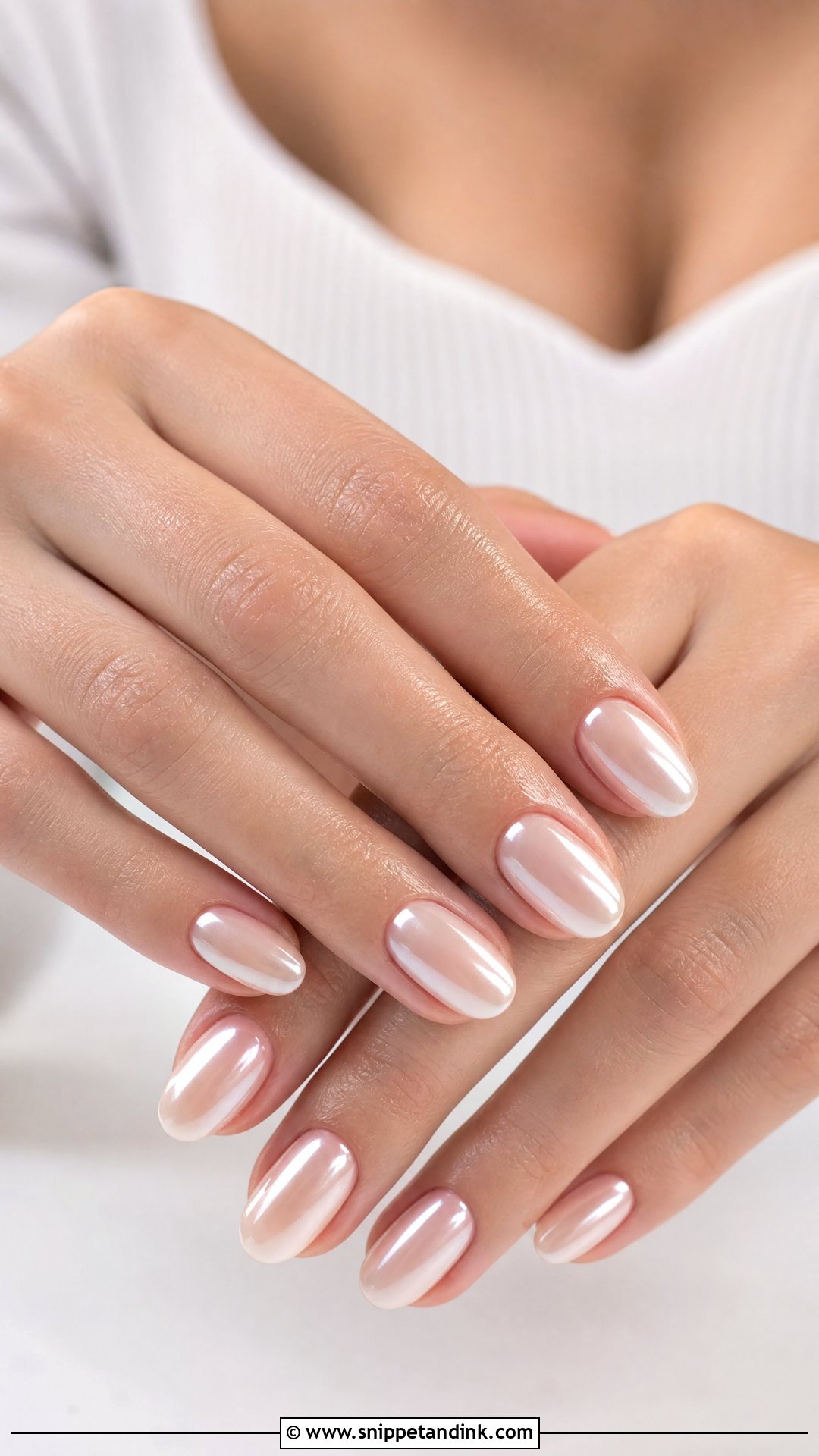 Pearl Chrome Wedding Nails - Snippet and Ink - 25 Nail Ideas for Wedding