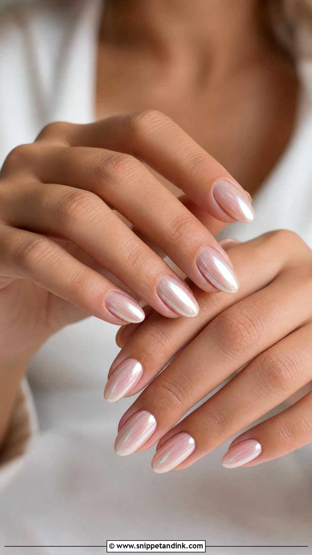 Pearl Chrome Wedding Nails - Snippet and Ink - 35 Nails for Wedding