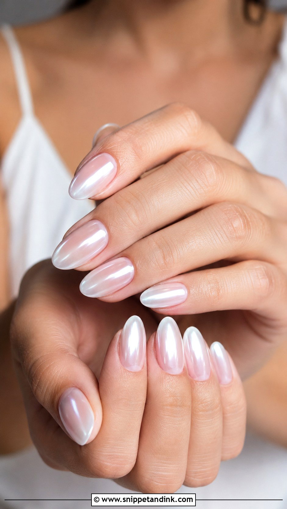 Pearl Chrome Wedding Nails And Toes - Snippet and Ink - 20 Wedding Nails and Toes