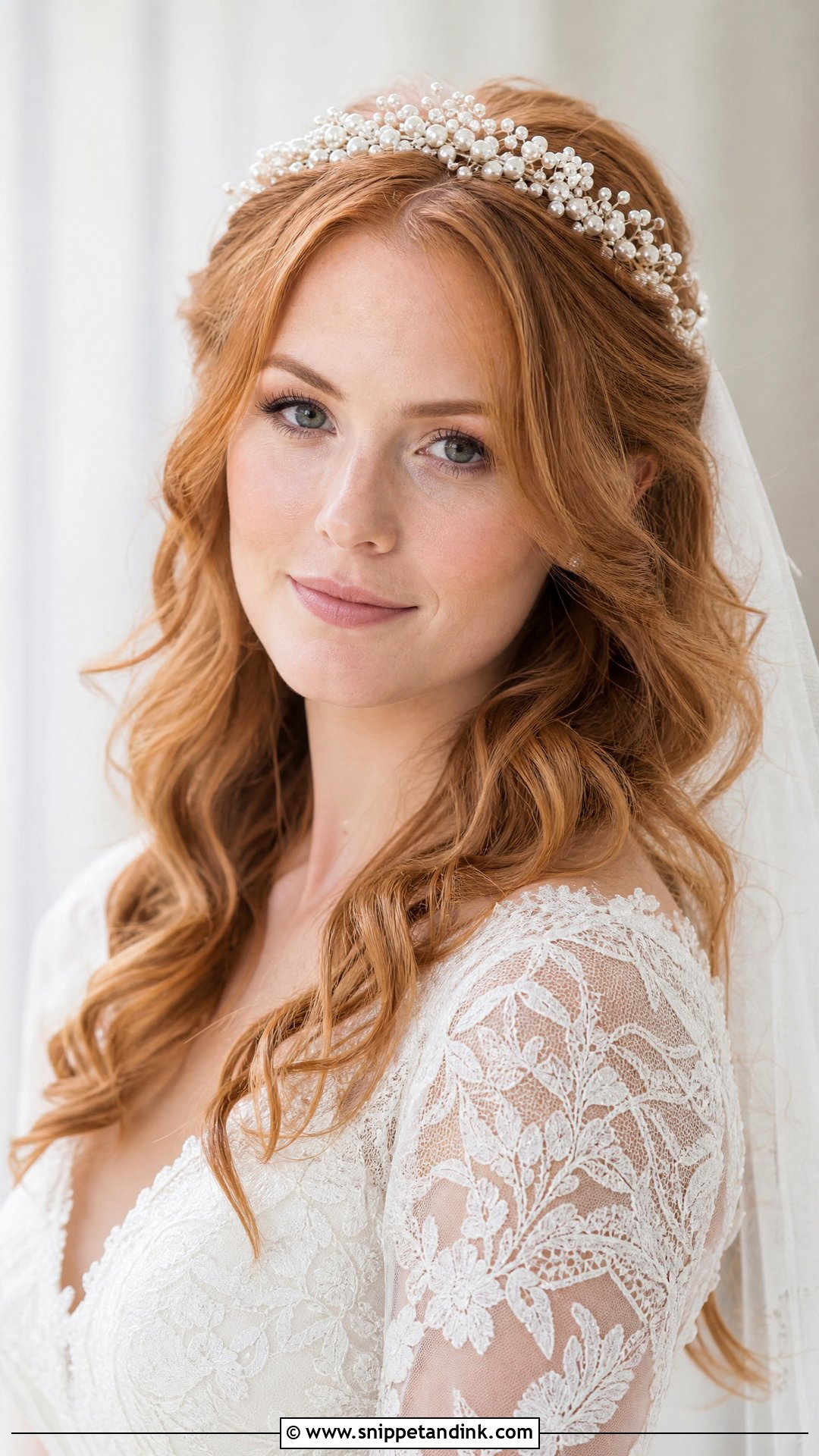 Pearl Crown Wedding Hairstyle - Snippet and Ink - 20 Wedding Hairstyles Pearls