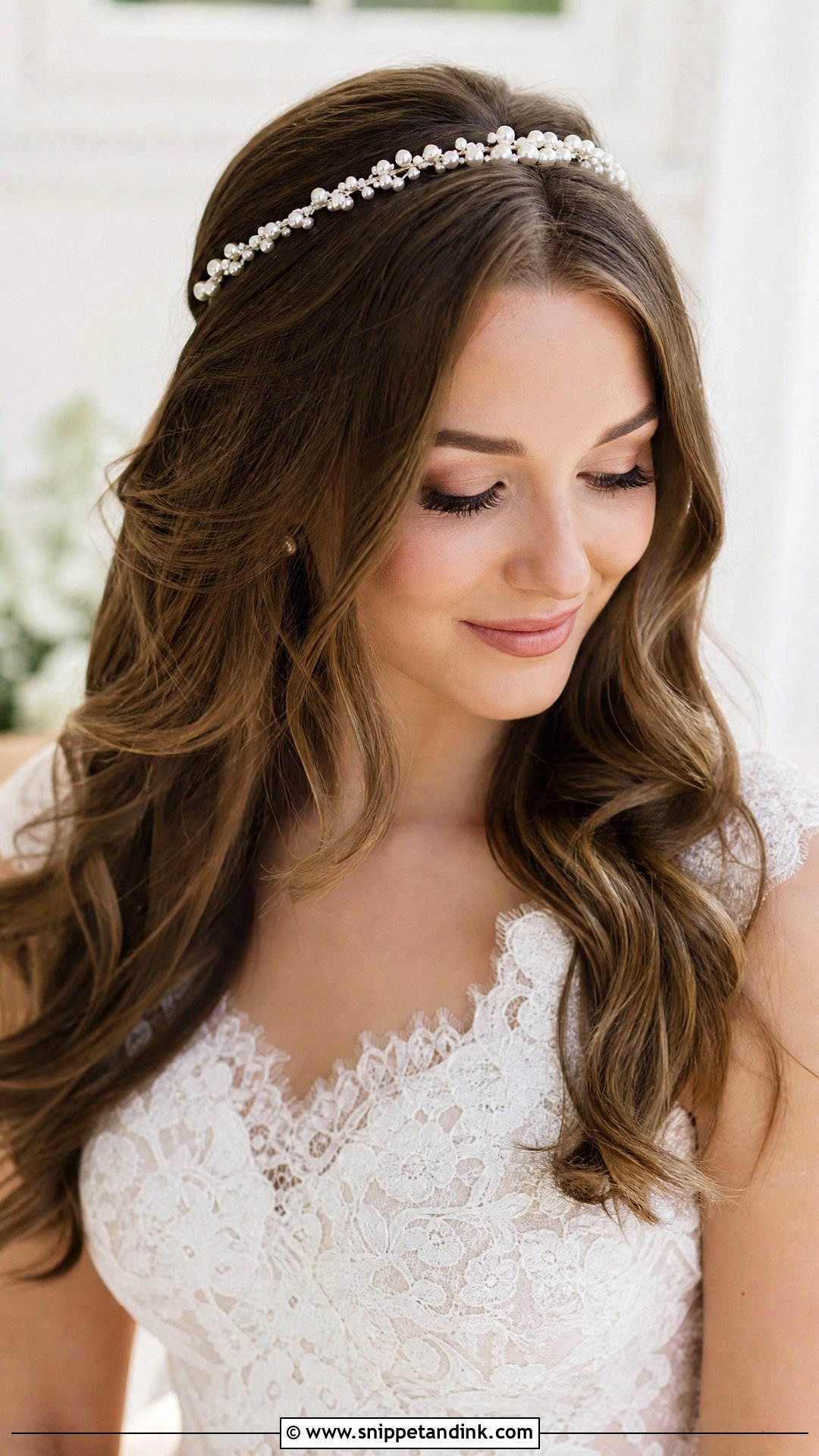 Pearl Embellished Bridal Headband - Snippet and Ink - 20 Bridal Hair Band Ideas