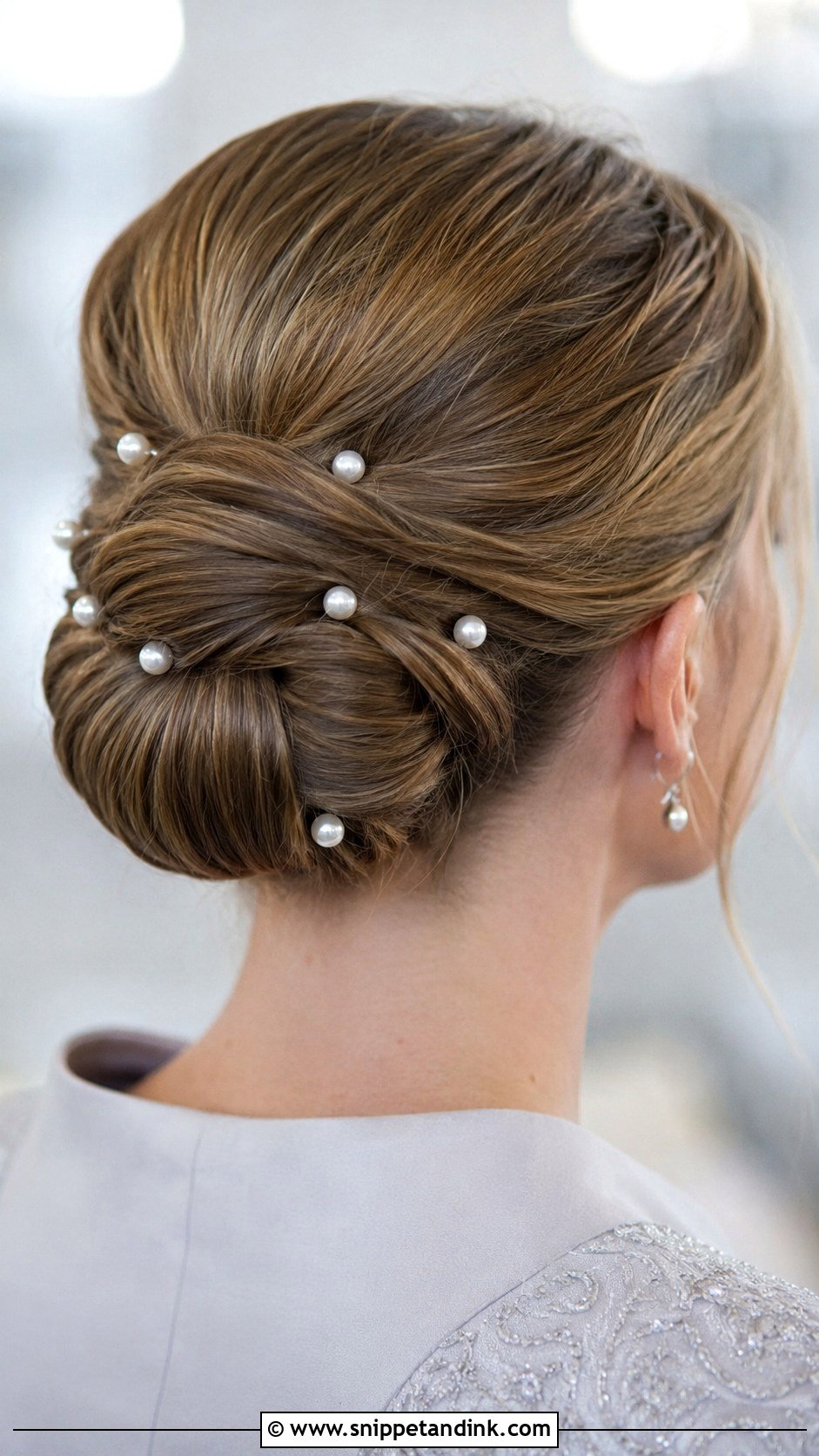 Pearl Embellished Updo - Snippet and Ink - 30 Wedding Guest Updo Ideas