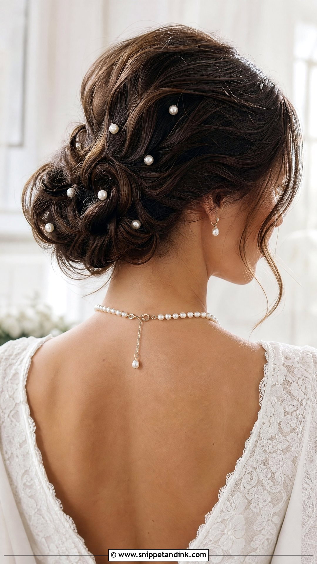 Pearl Embellished Updo - Snippet and Ink - 20 Wedding Hair Inspiration Updo Hairstyle Ideas