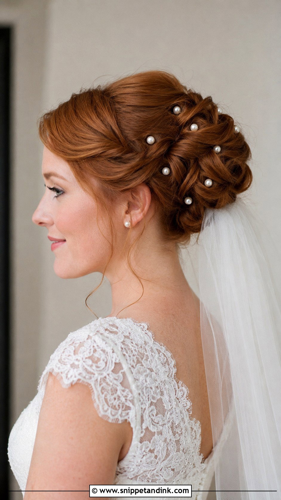 Pearl Embellished Updo - Snippet and Ink - 25 Bride Hair Updo Ideas