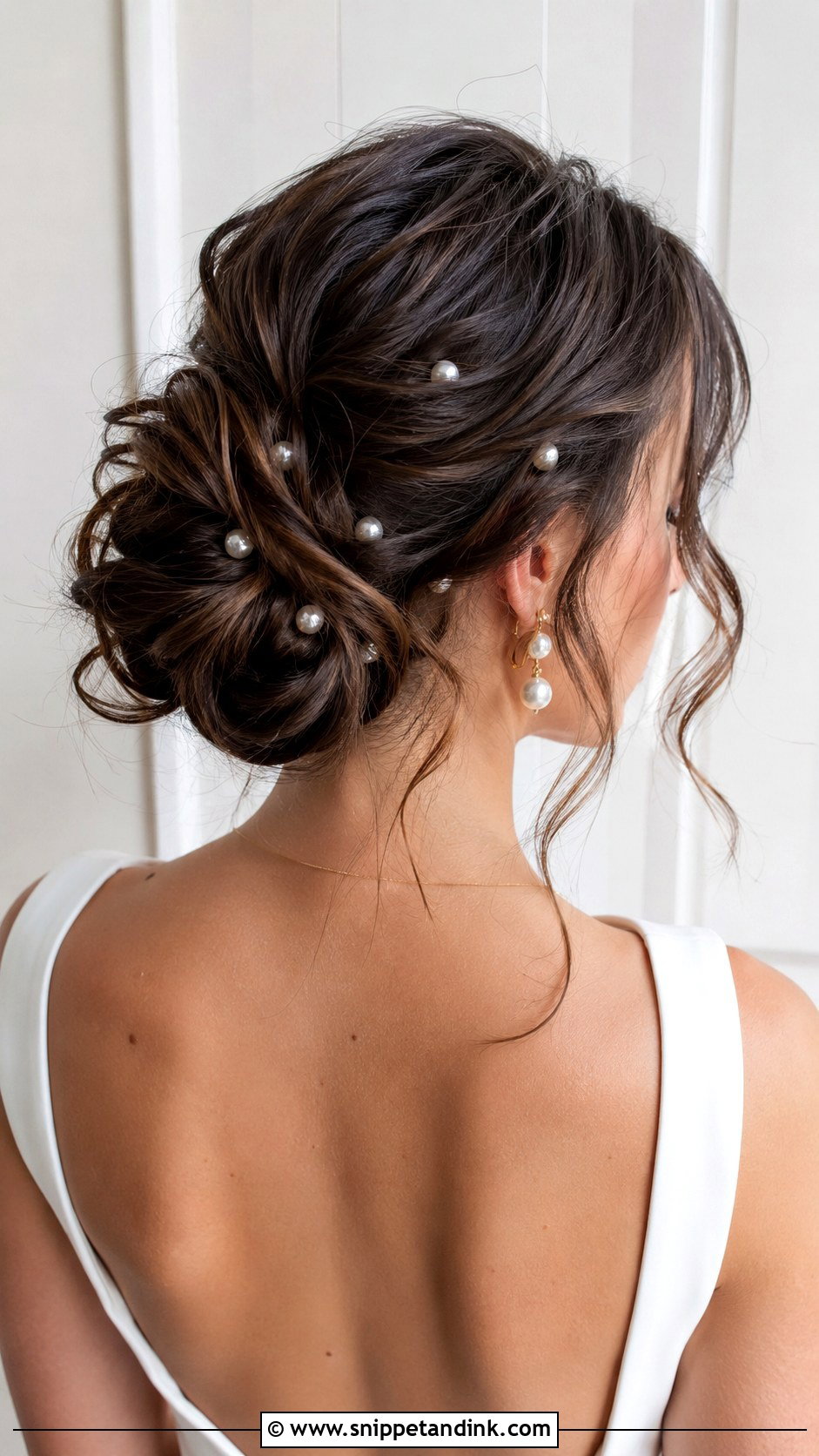 Pearl Embellished Updo - Snippet and Ink - 25 Elegant Bridal Hair Updo Ideas