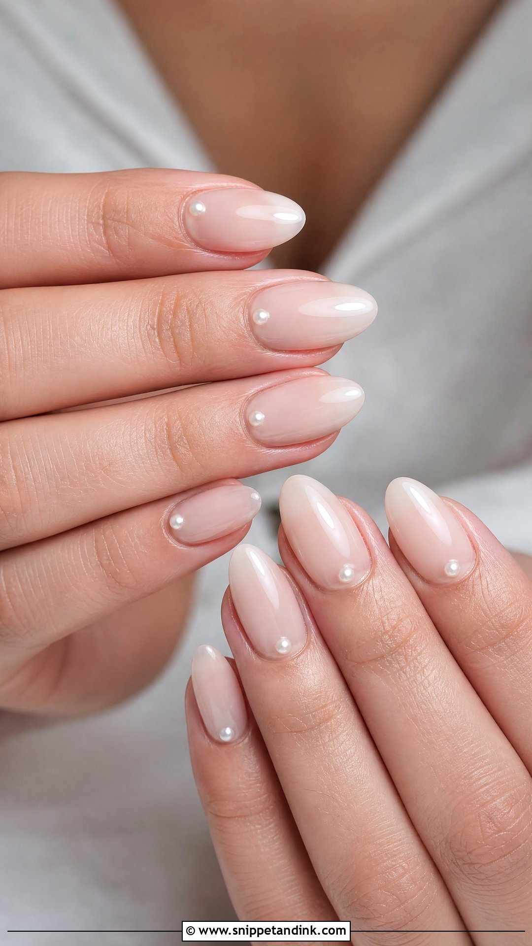 Pearl Engagement Nails - Snippet and Ink - 35 Engagement Nails Ideas