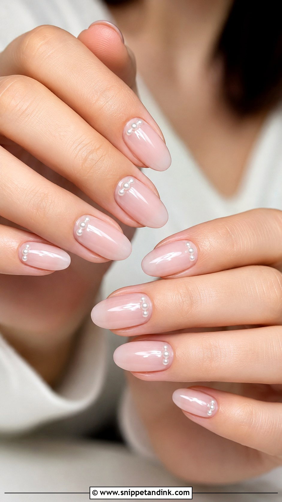 Pearl Engagement Nails - Snippet and Ink - 30 Nails for Engagement