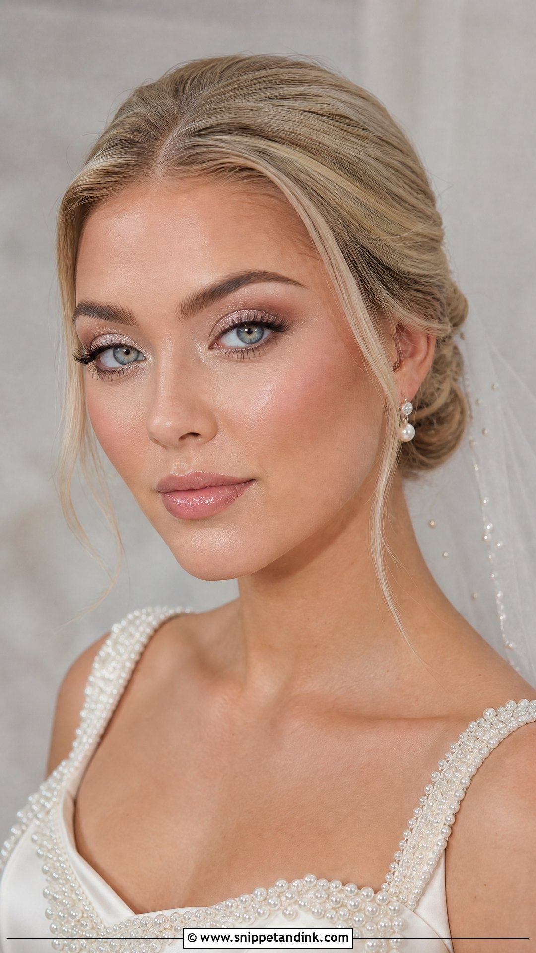 Pearl Eye Glowy Wedding Makeup - Snippet and Ink - 25 Glowy Wedding Makeup Ideas