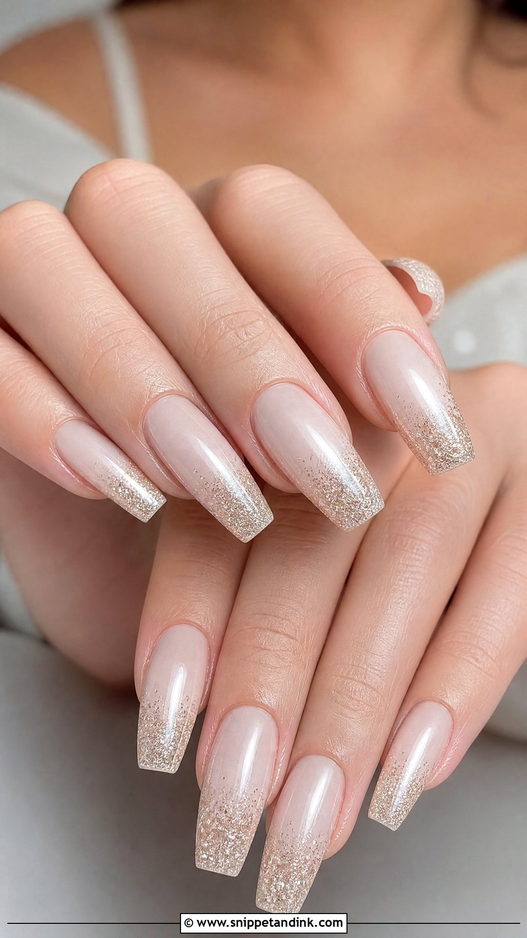 Pearl Glitter Wedding Nails - Snippet and Ink - 25 Pearl Wedding Nails