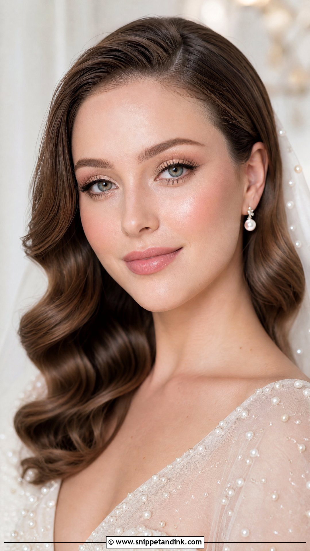 Pearl Glow Wedding Makeup - Snippet and Ink - 25 Light Wedding Makeup Ideas