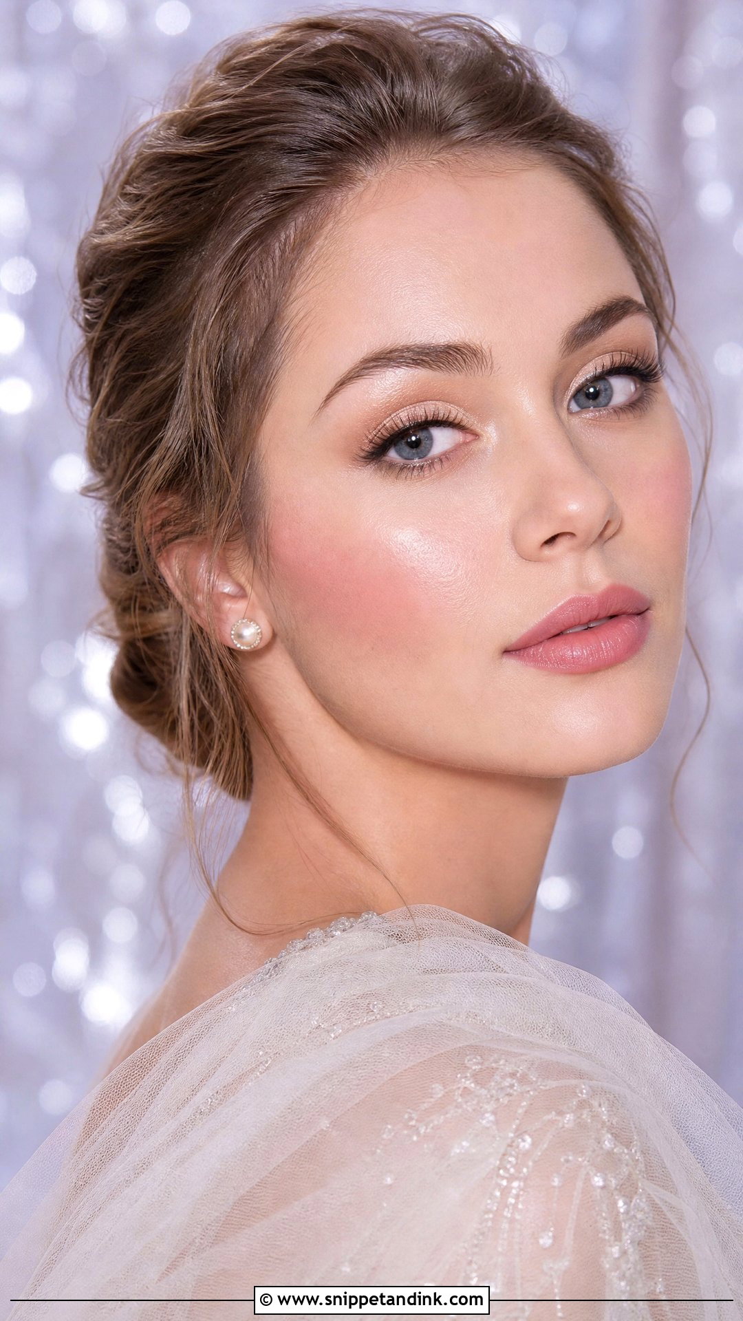 Pearl Glow Winter Wedding Makeup - Snippet and Ink - 25 Winter Wedding Makeup Ideas
