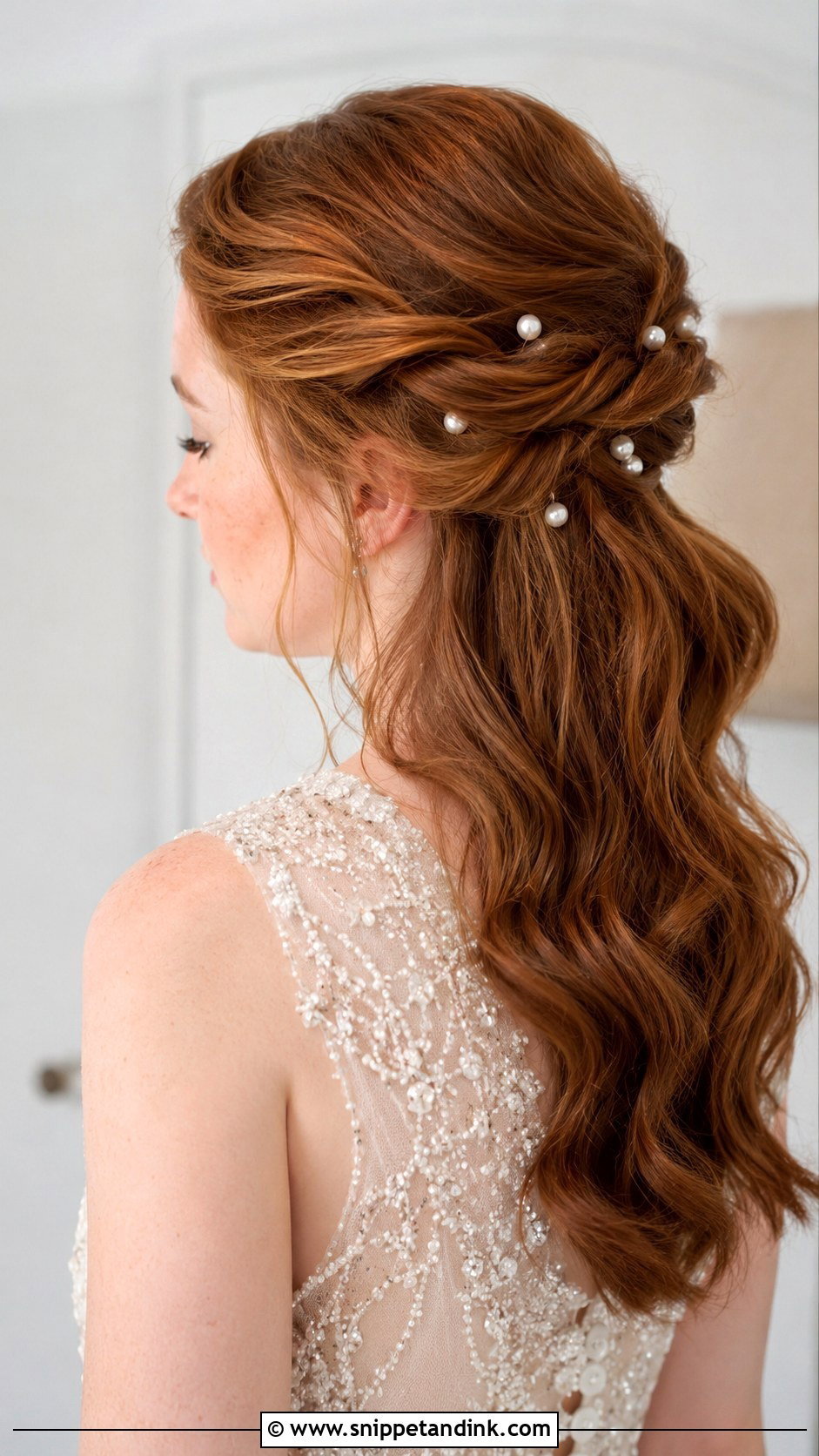 Pearl Hair Pins for Half Up Style - Snippet and Ink - 25 Hair Pieces for Wedding