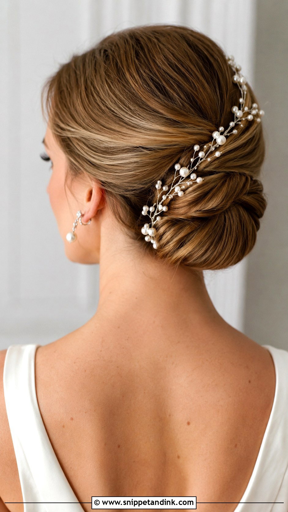 Pearl Hair Vine Updo - Snippet and Ink - 20 Hair Vine Hairstyles