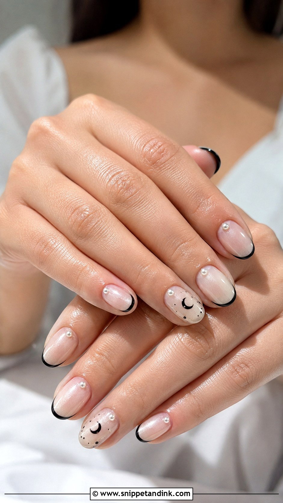 Pearl Halloween Wedding Nails - Snippet and Ink - 20 Halloween Wedding Nails
