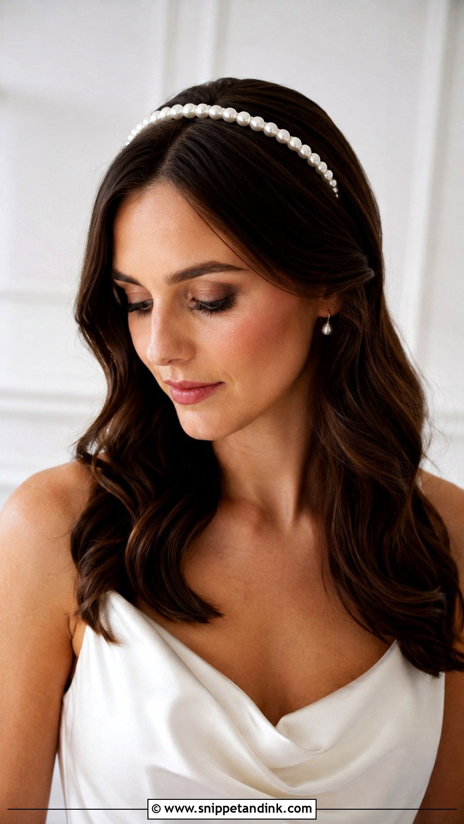 Pearl Headband for Timeless Bride - Snippet and Ink - 25 Hair Pieces for Wedding