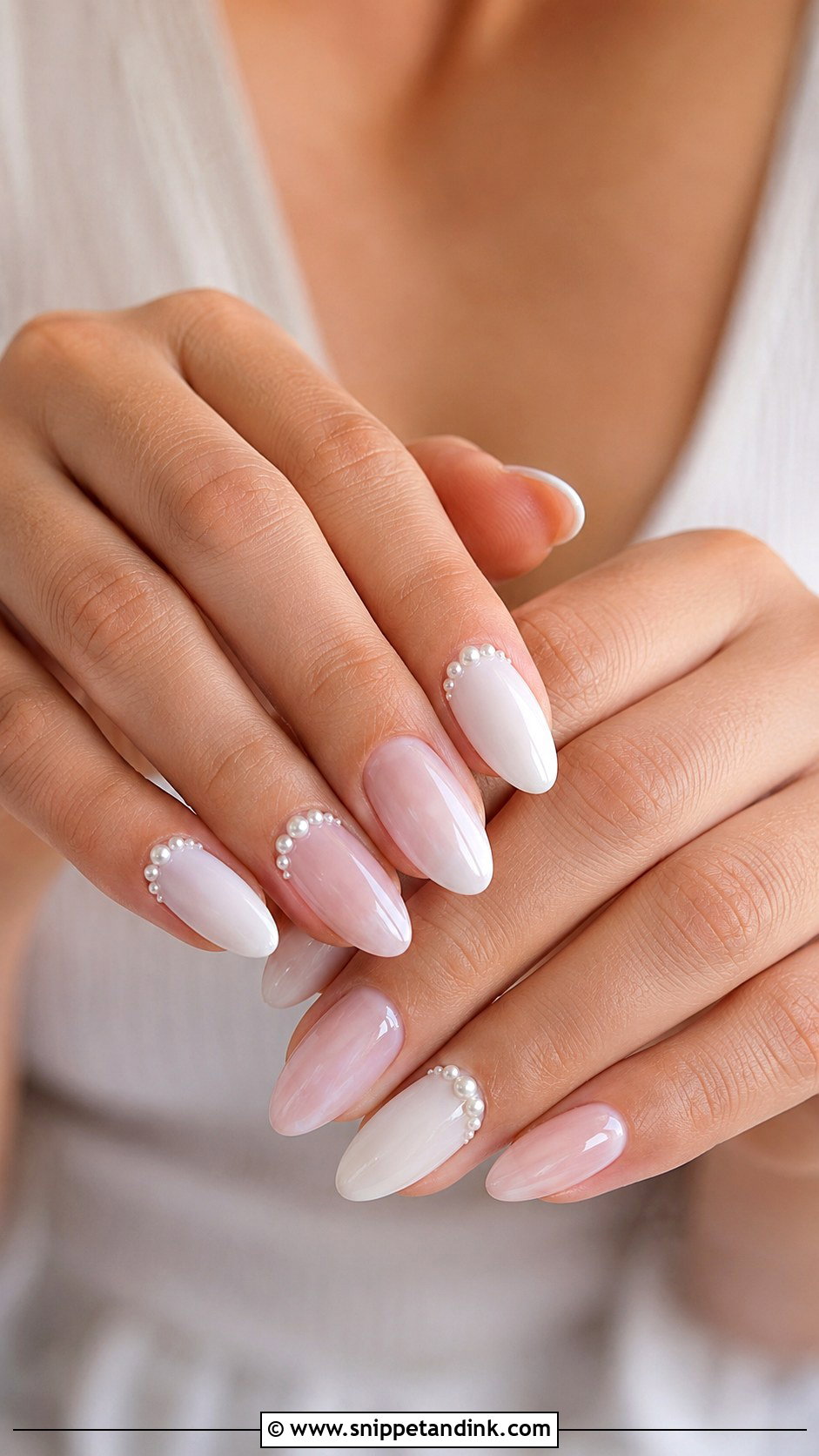 Pearl Hens Party Nails - Snippet and Ink - 20 Hens Party Nails