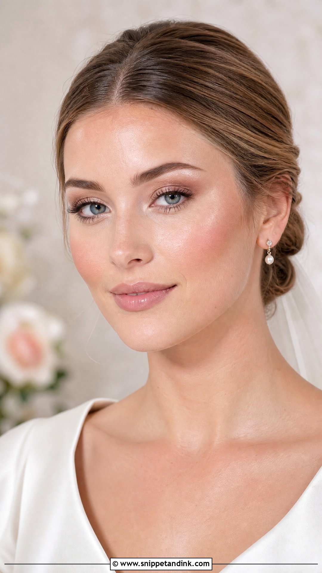 Pearl Highlight Wedding Makeup For Green Eyes - Snippet and Ink - 20 Natural Glowy Wedding Makeup for Green Eyes