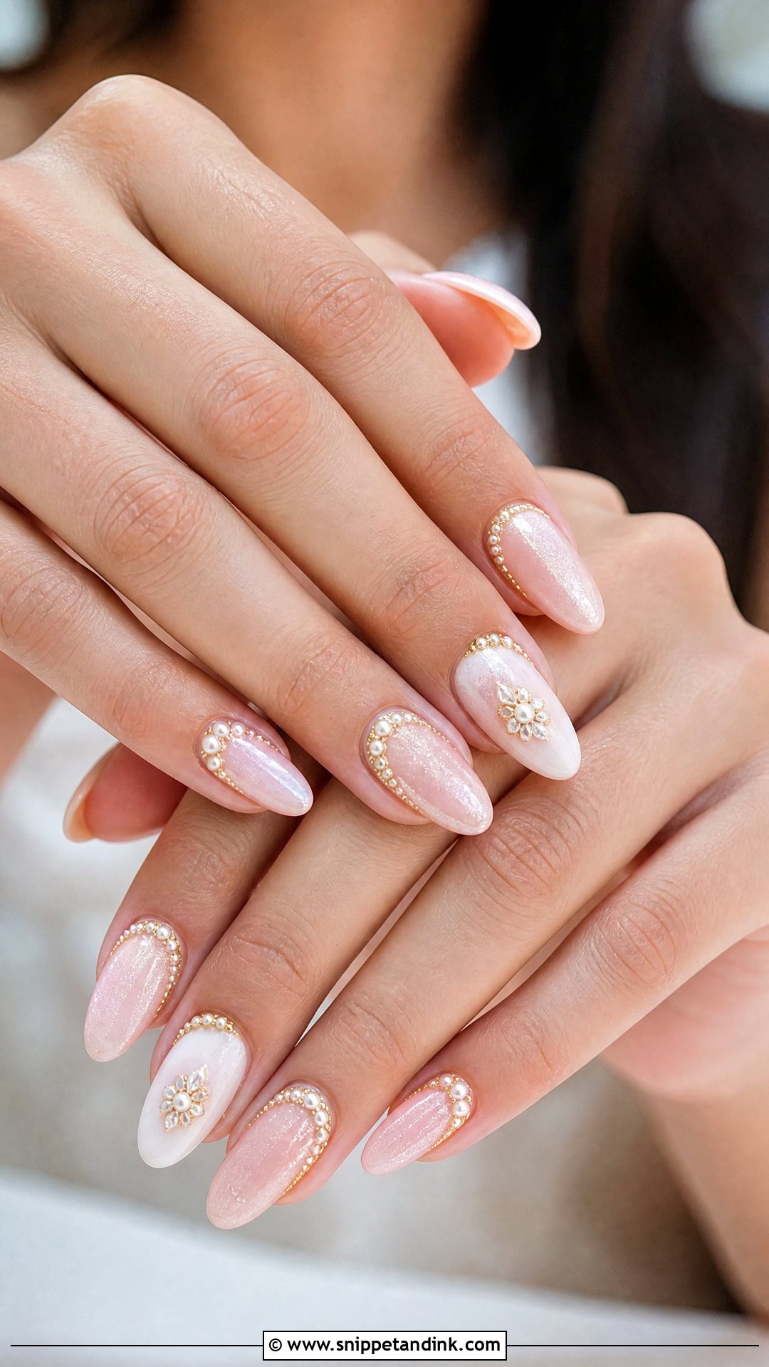 Pearl Indian Wedding Nails - Snippet and Ink - 25 Nails for Indian Wedding