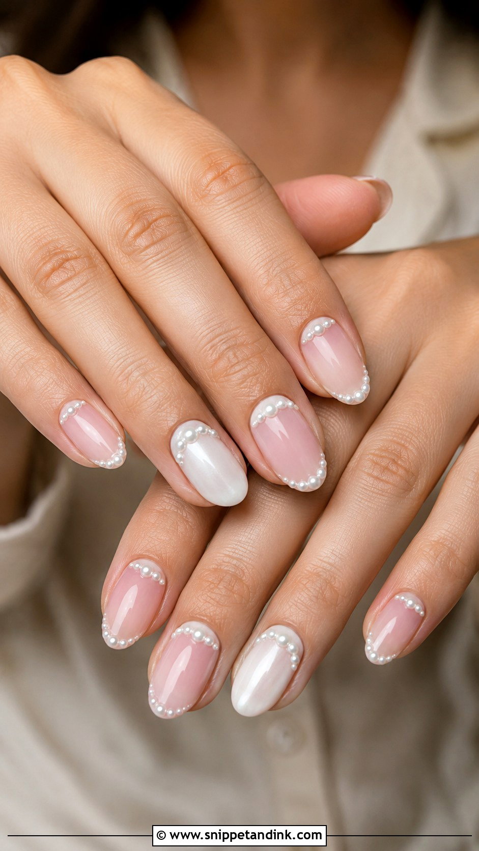 Pearl Indian Wedding Nails - Snippet and Ink - 30 Indian Wedding Nails