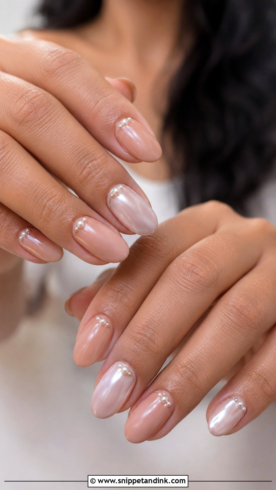 Pearl Indian Wedding Nails - Snippet and Ink - 20 Indian Wedding Nails Design