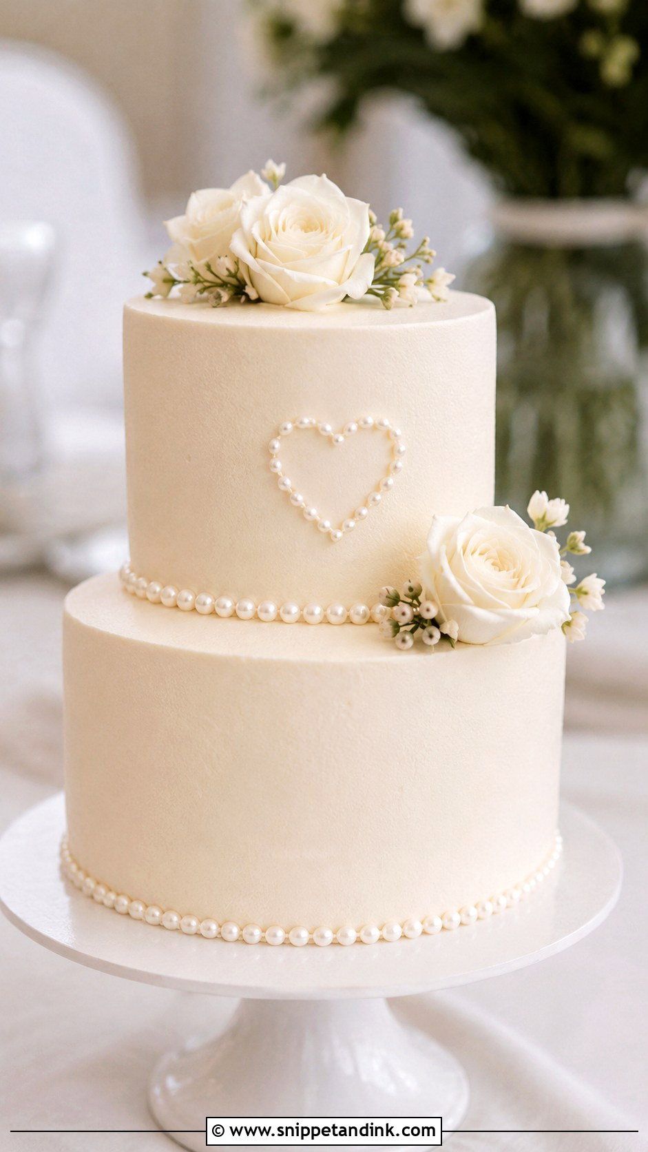 Pearl Mini Wedding Cake - Snippet and Ink - 20 Cakes with Pearls for Wedding