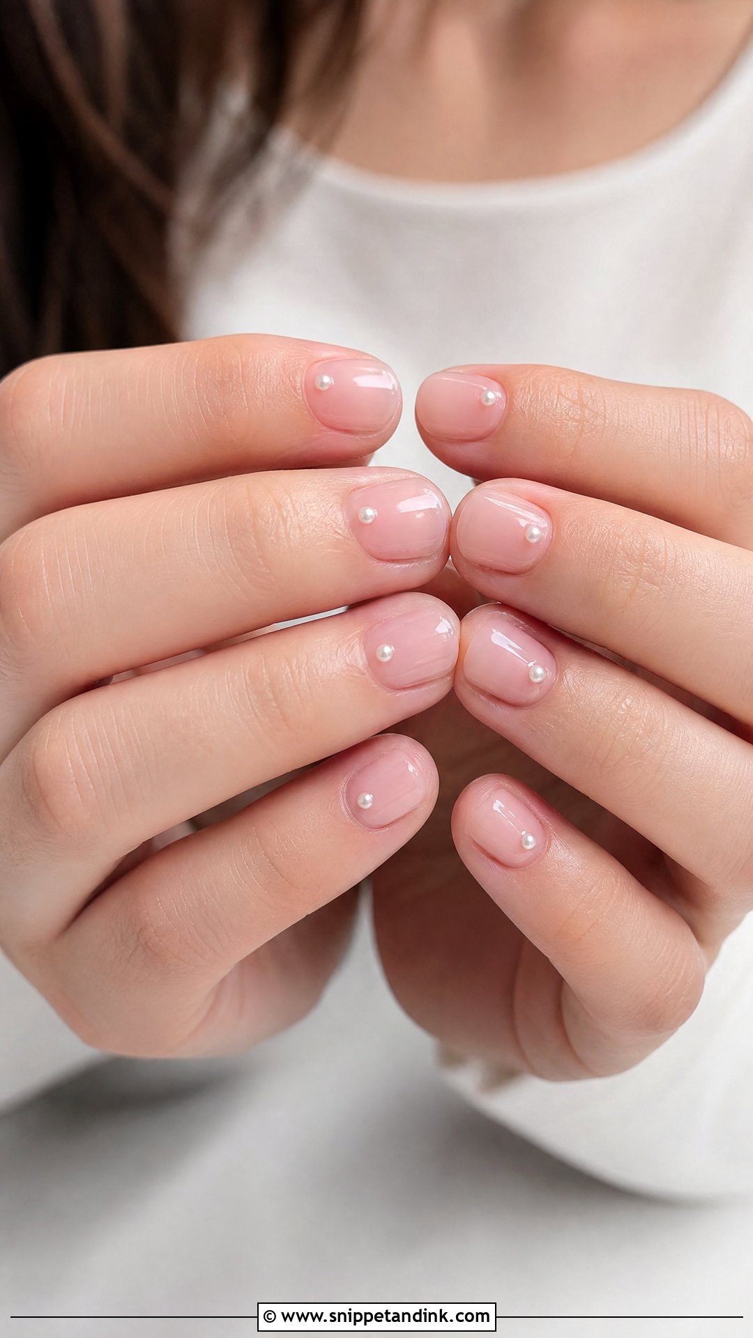Pearl Minimal Wedding Nails - Snippet and Ink - 25 Wedding Nails with Pearls
