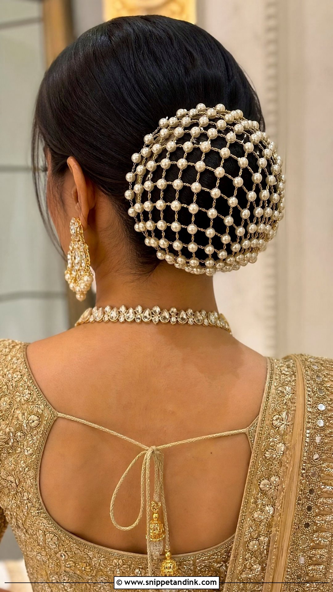 Pearl Net Juda Hairstyle - Snippet and Ink - 20 Jura Hairstyle for Wedding Ideas
