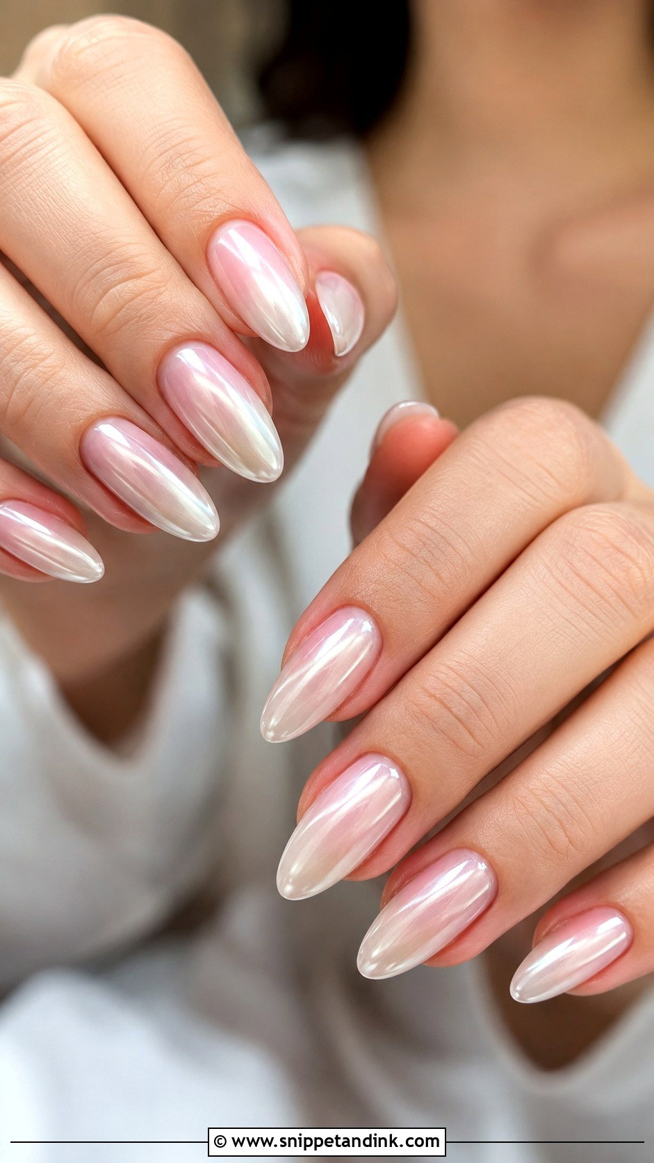 Pearl Ombre Wedding Nails - Snippet and Ink - 20 Ombre Nails for Wedding