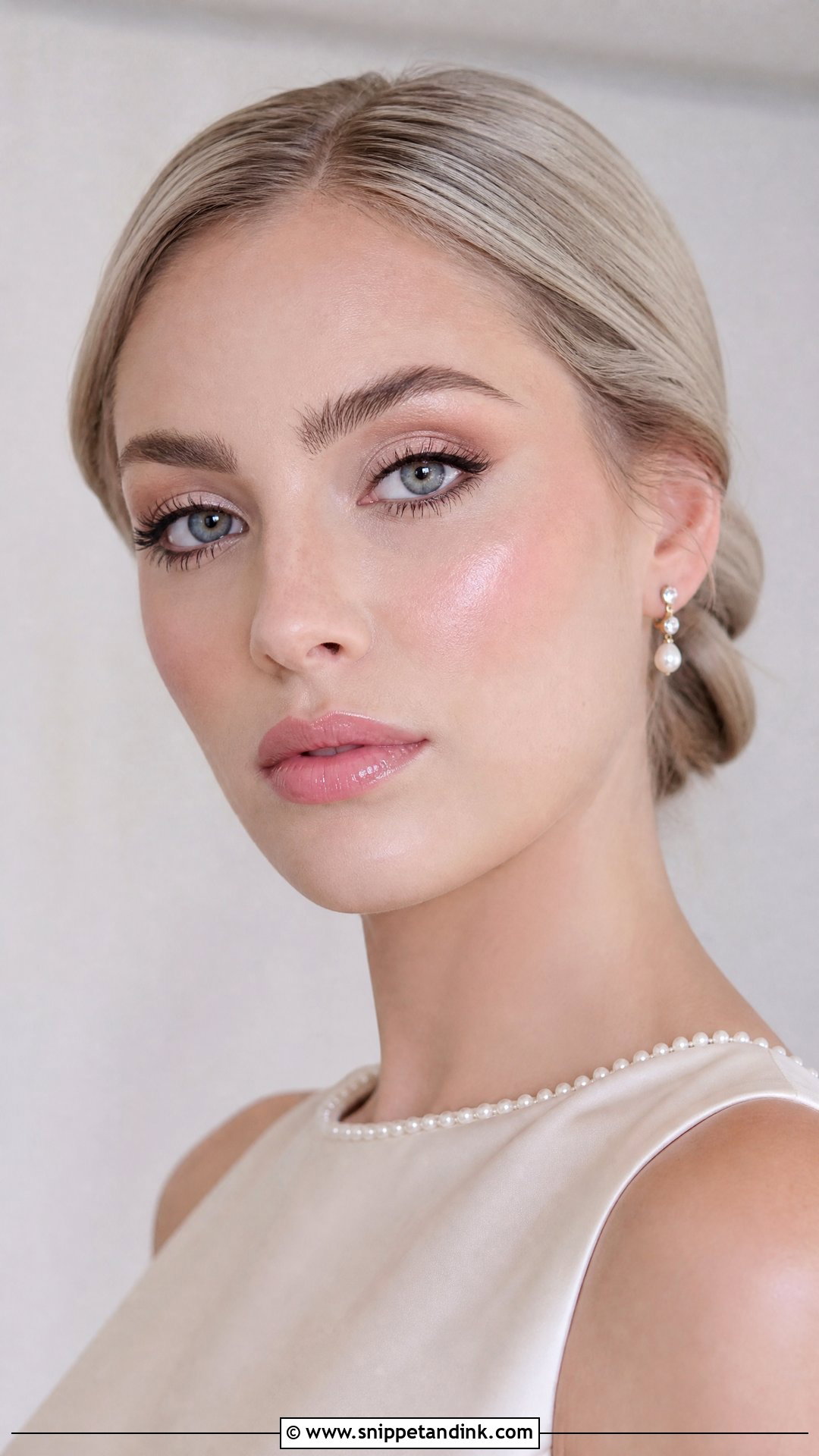 Pearl Pale Bridal Makeup - Snippet and Ink - 20 Pale Bridal Makeup Ideas