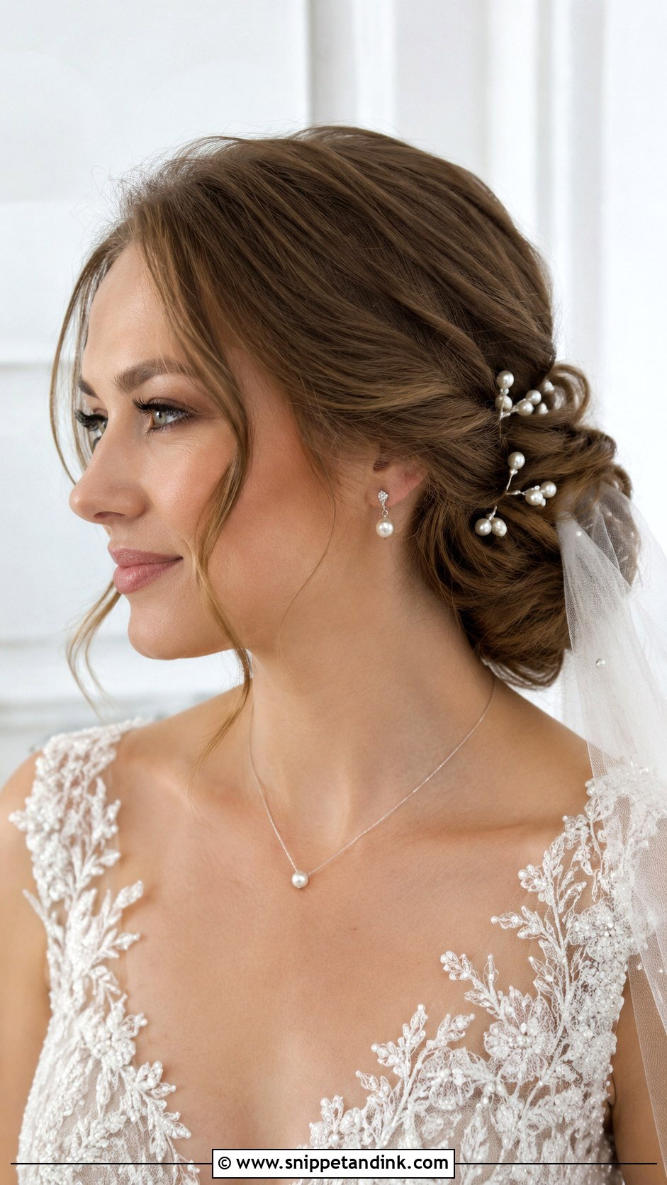 Pearl Pin Wedding Hair - Snippet and Ink - 20 Hair for Marriage Ideas