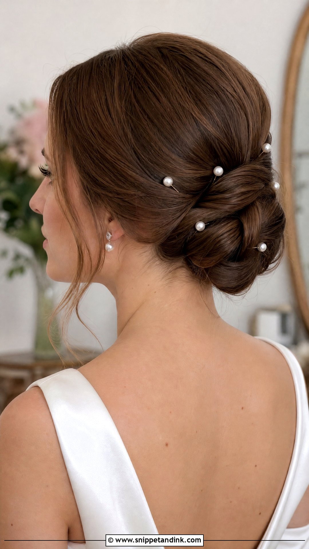 Pearl Pin Wedding Hair Updo - Snippet and Ink - 15 Easy Wedding Hair Updos