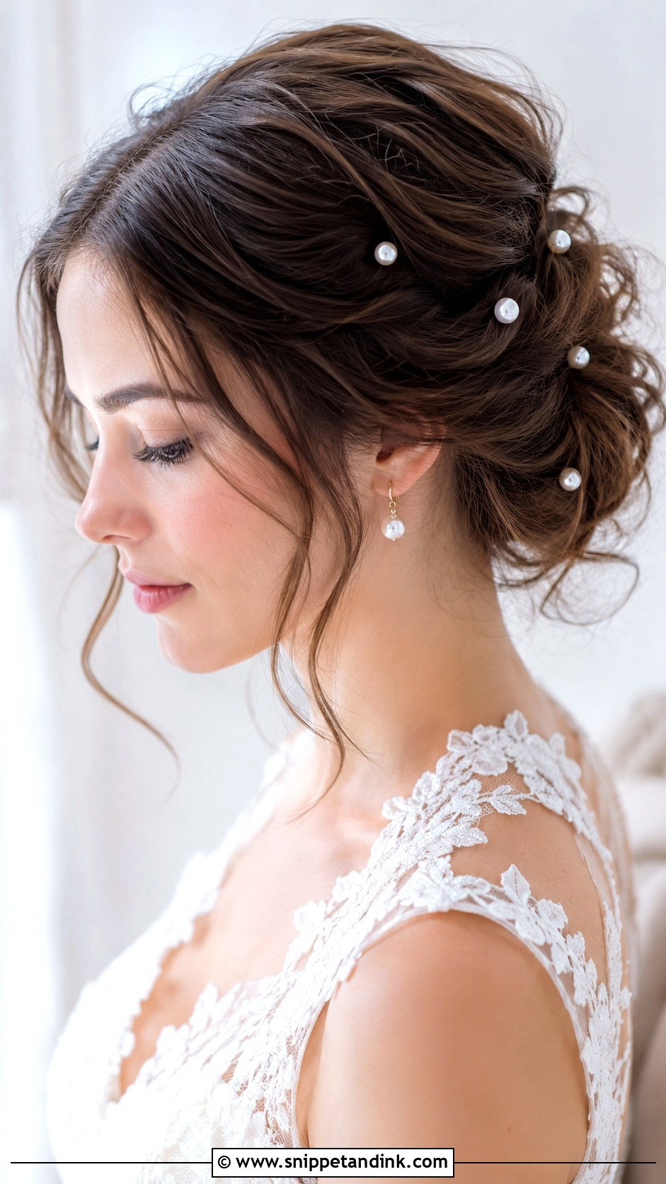 Pearl Pin Wedding Hairstyle Tutorial - Snippet and Ink - 15 Wedding Hairstyle Tutorial Videos