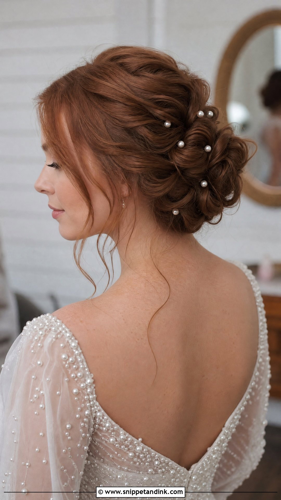 Pearl Pin Wedding Updo - Snippet and Ink - 15 Classy Wedding Updo Ideas