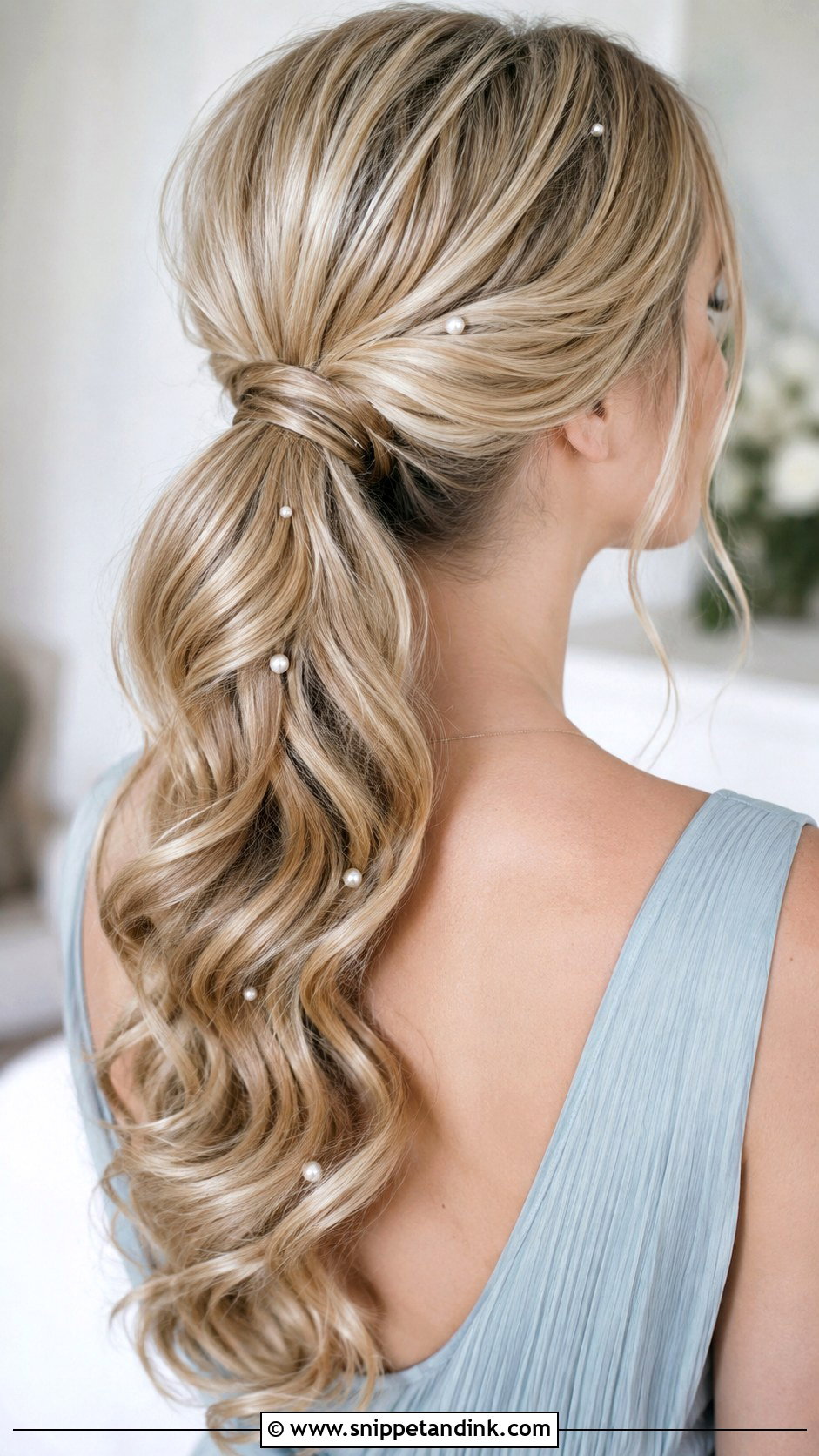 Pearl Ponytail Wedding Hairstyle - Snippet and Ink - 25 Wedding Ponytail Hairstyles Bridesmaid
