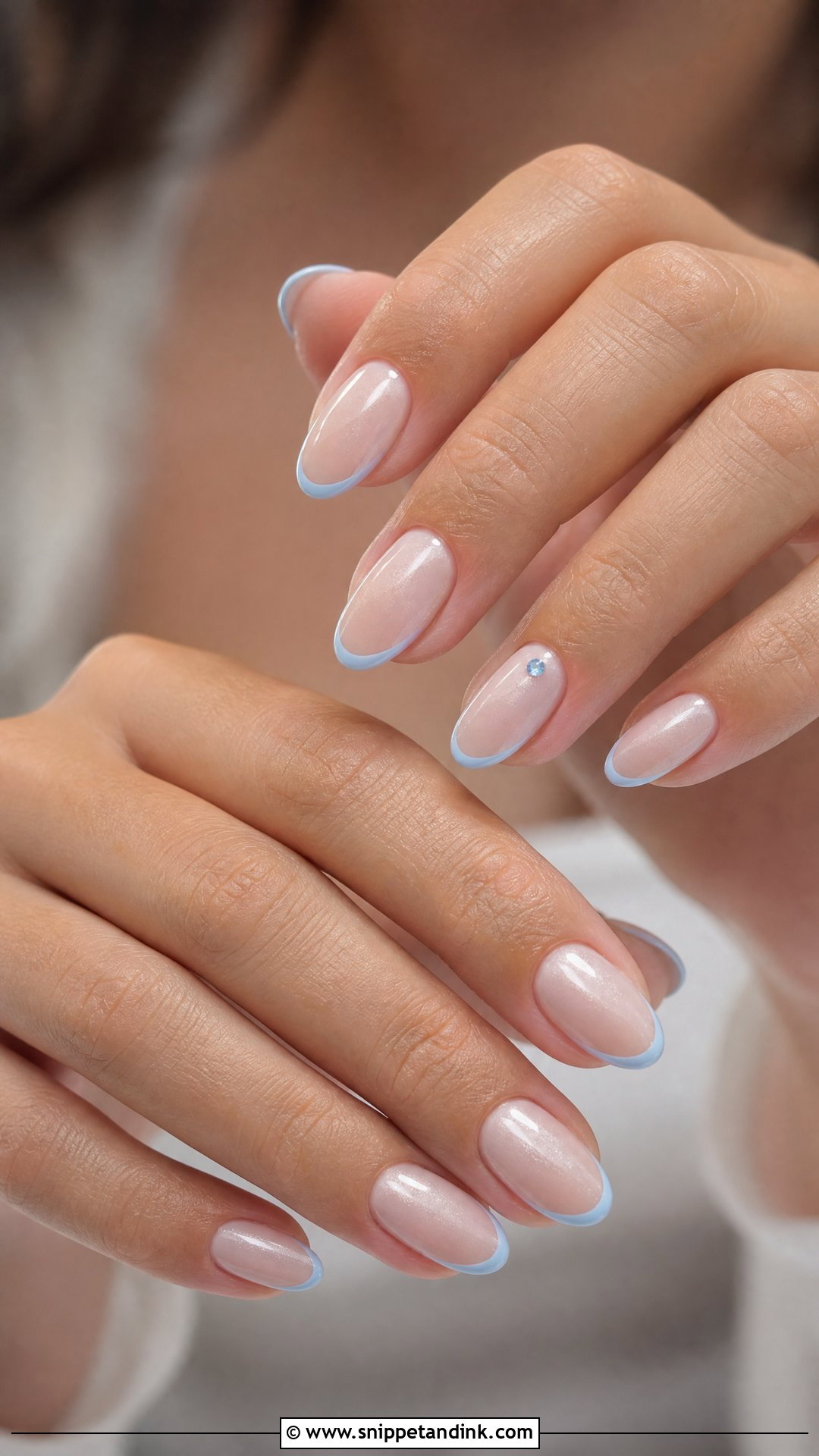 Pearl Something Blue Wedding Nails - Snippet and Ink - 25 Pearl Wedding Nails