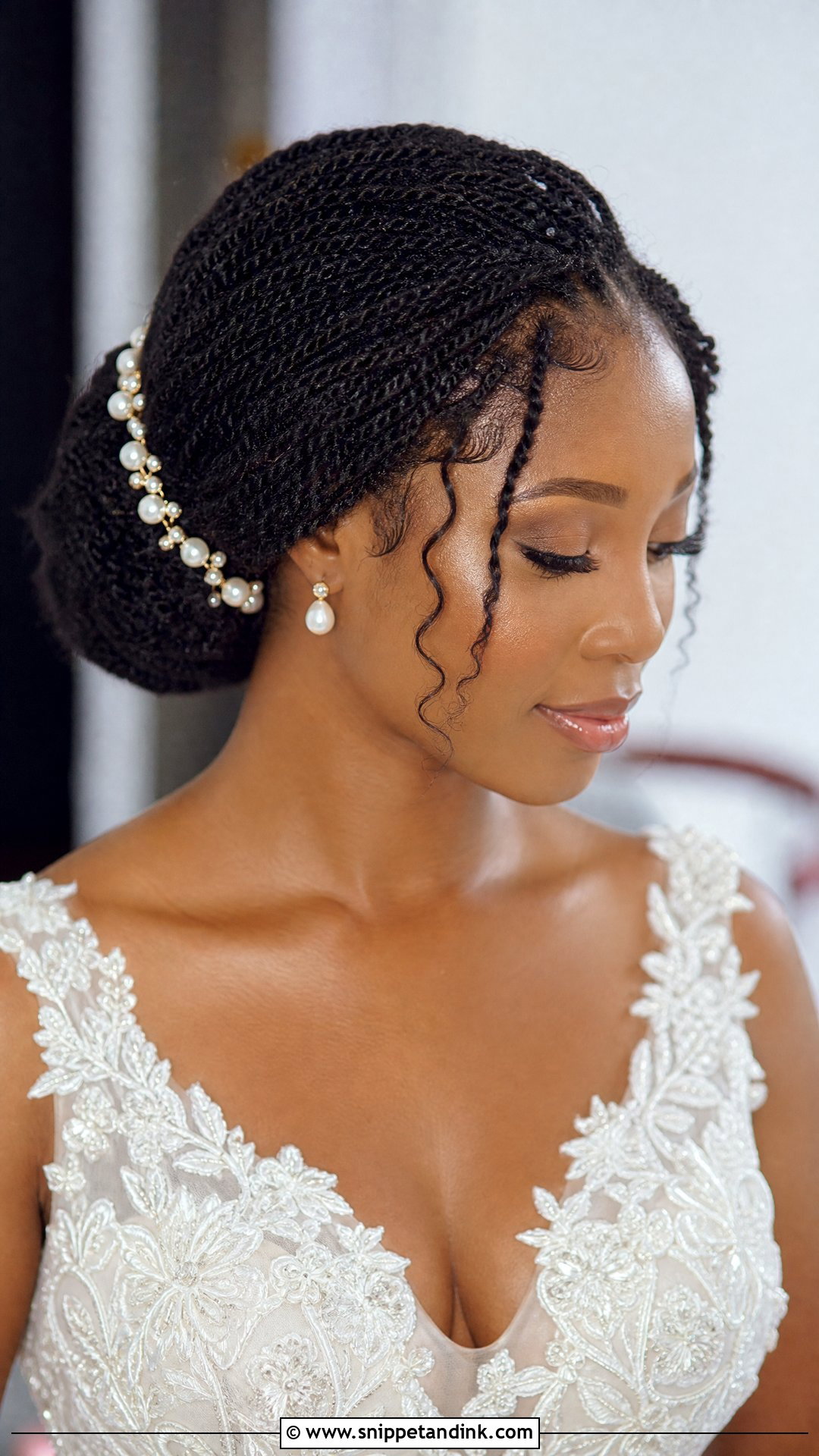 Pearl Twists Wedding Hairstyle - Snippet and Ink - 20 Wedding Hairstyles Pearls