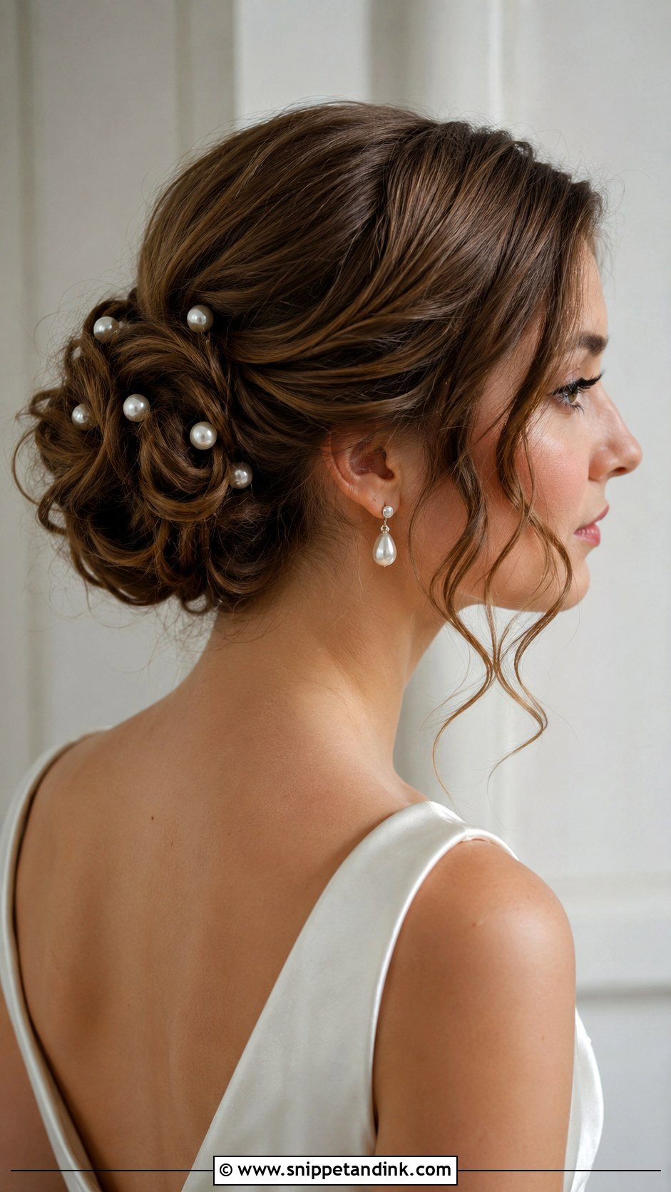 Pearl Updo Wedding Hairstyle - Snippet and Ink - 20 Hair Up Wedding Hairstyles