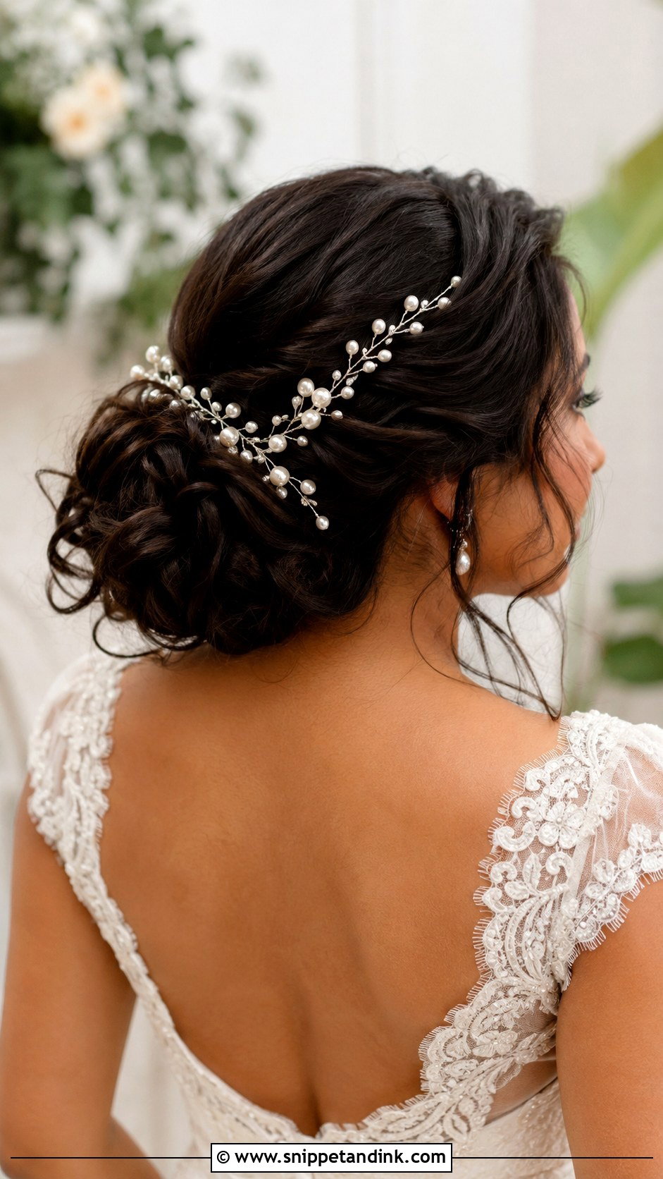 Pearl Vine Wedding Updo - Snippet and Ink - 15 Wedding Updo with Pearls Ideas