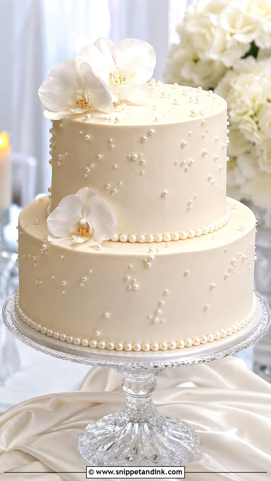 Pearl Wedding Cake - Snippet and Ink - 20 Cakes with Pictures for Wedding