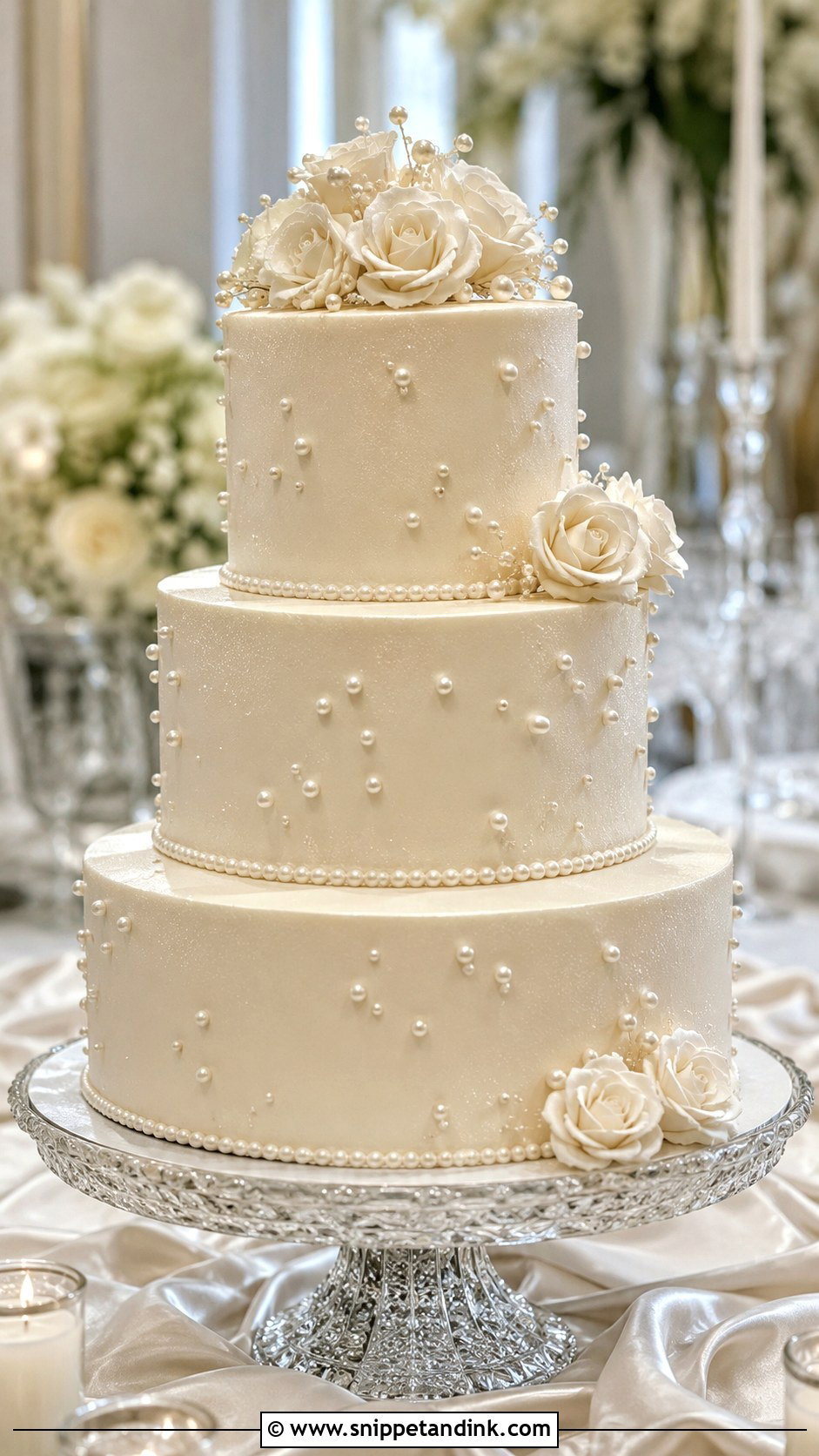 Pearl Wedding Cake - Snippet and Ink - 20 Type of Cakes for Wedding