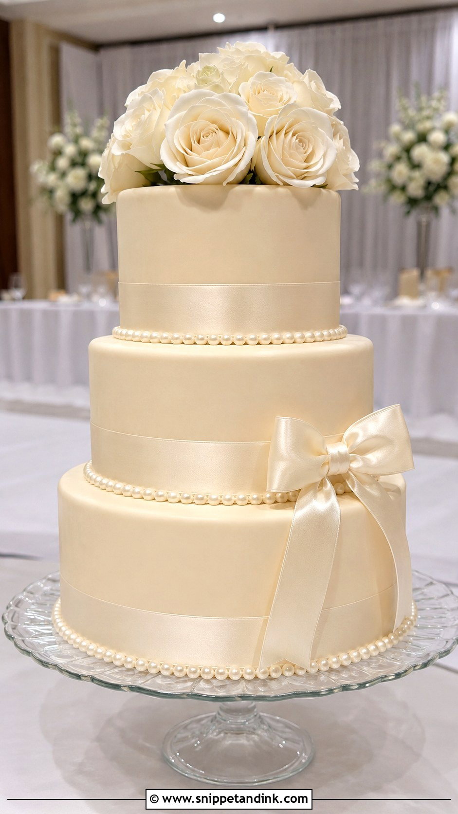 Pearl Wedding Cake - Snippet and Ink - 20 Uk Cake Design Ideas for Wedding