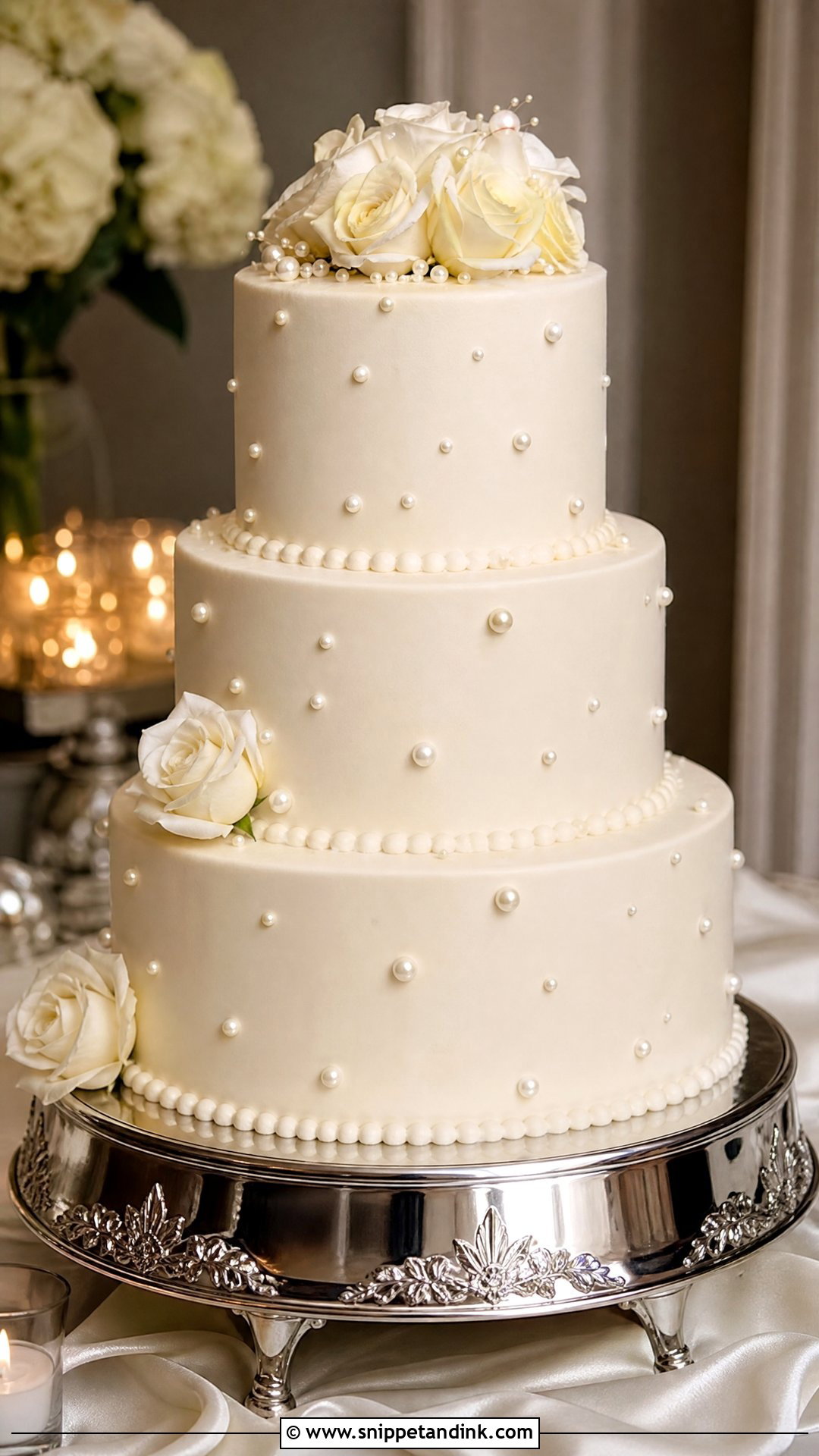 Pearl Wedding Cake - Snippet and Ink - 20 Unique Wedding Cake Ideas