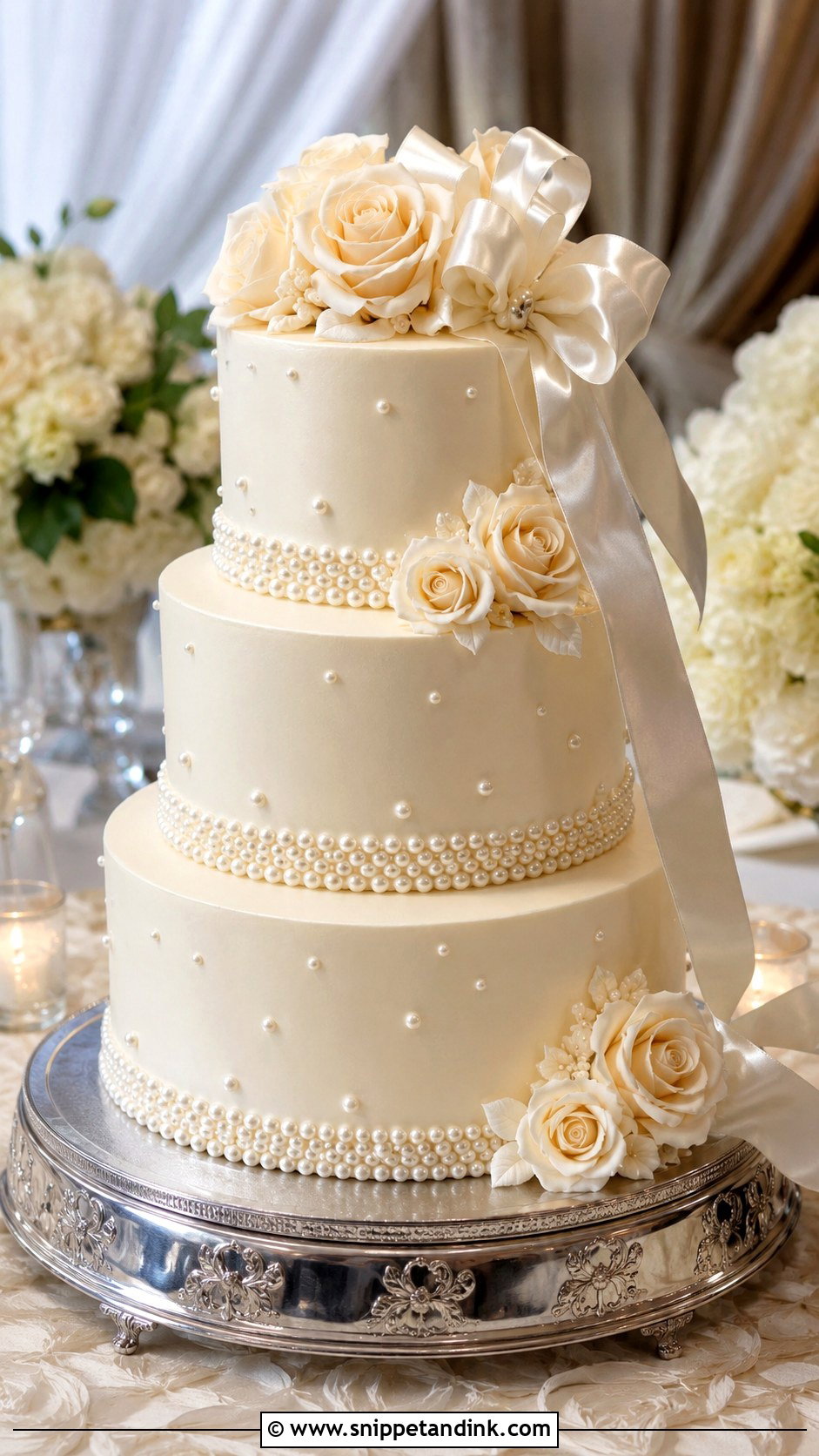Pearl Wedding Cake - Snippet and Ink - 20 Wedding Cake Chart